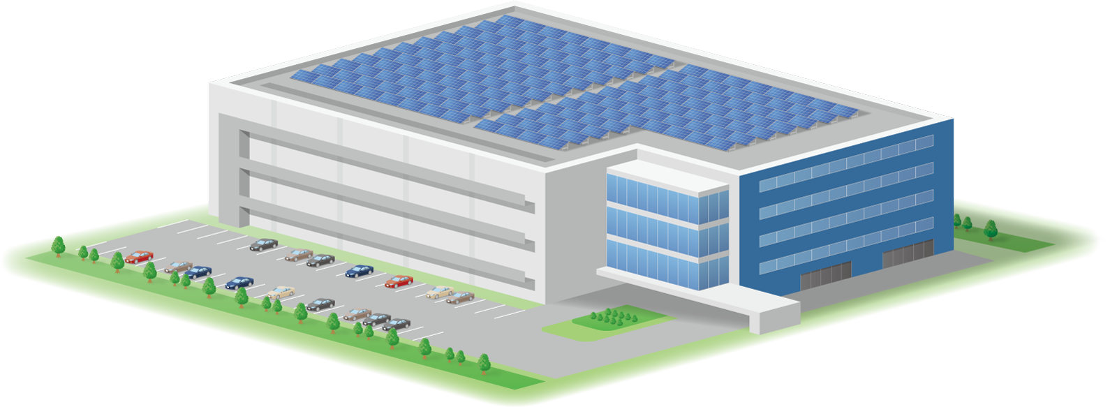 データセンターの熱を再利用するイメージ